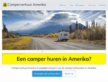Tablet Screenshot of camperverhuuramerika.nl